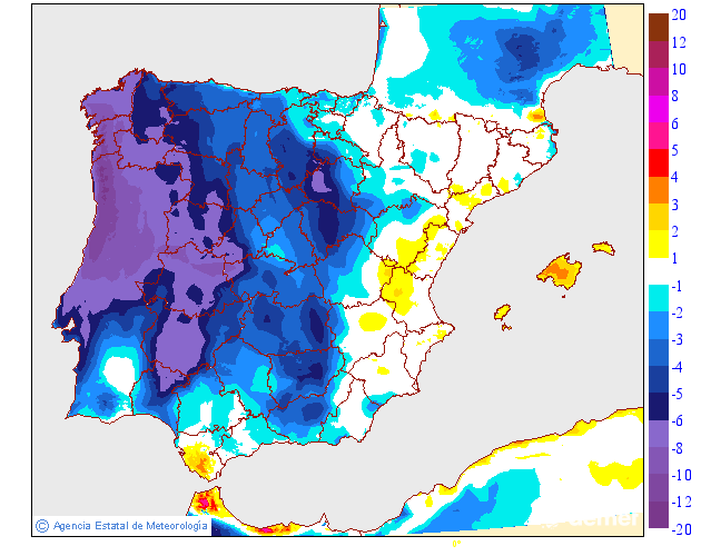 Variación de temperaturas máximas AEMET Meteosojuela 07