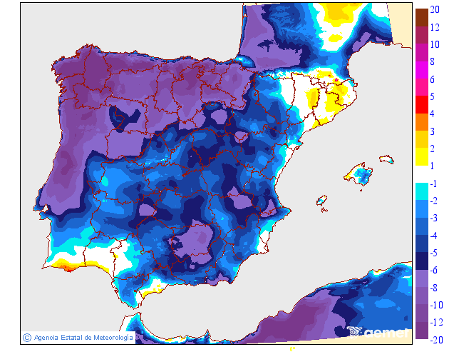 Variación de temperaturas máximas AEMET Meteosojuela 11