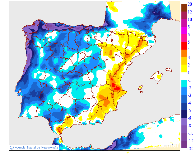 Variación de temperaturas máximas AEMET Meteosojuela 22