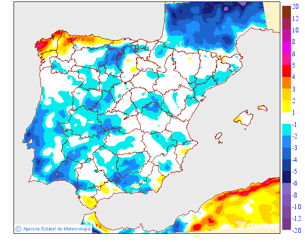Variación de temperaturas máximas AEMET Meteosojuela 28