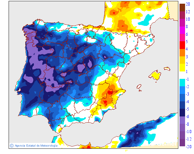 Variación de temperaturas máximas AEMET Meteosojuela 29