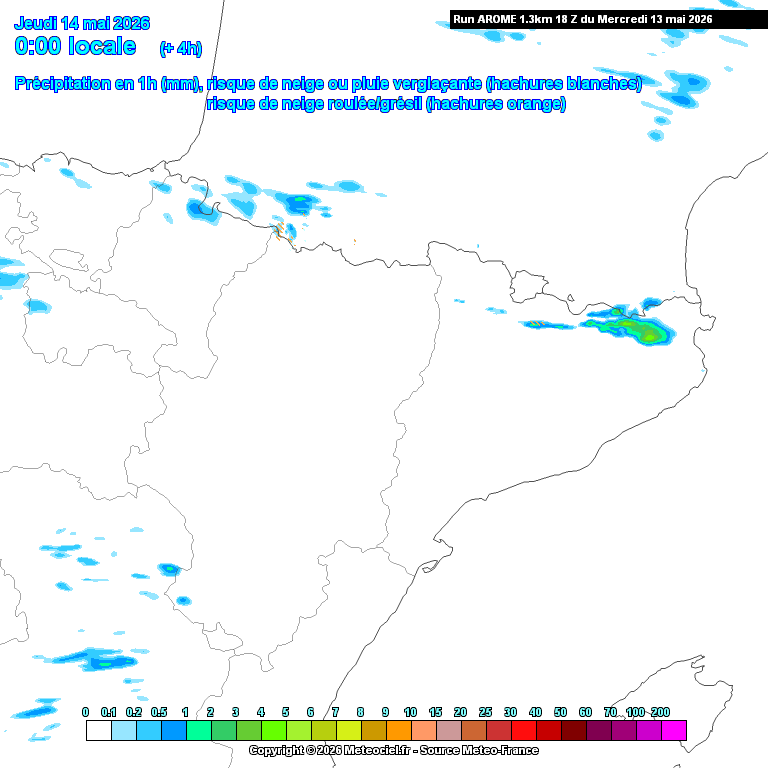 Animación evolución de las precipitaciones previstas en La Rioja