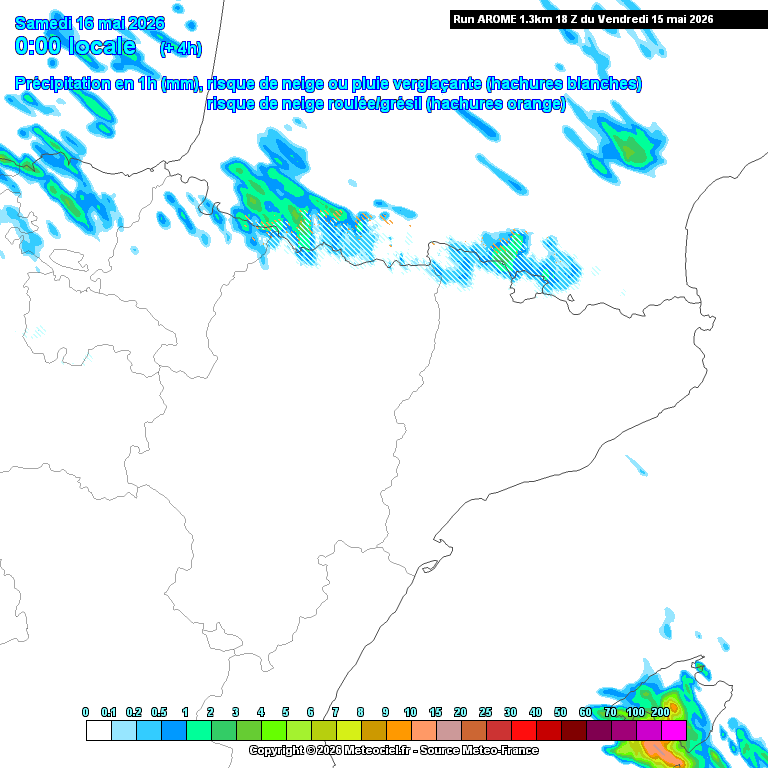 Animación evolución de las precipitaciones previstas en La Rioja
