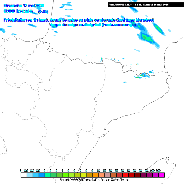 Animación evolución de las precipitaciones previstas en La Rioja