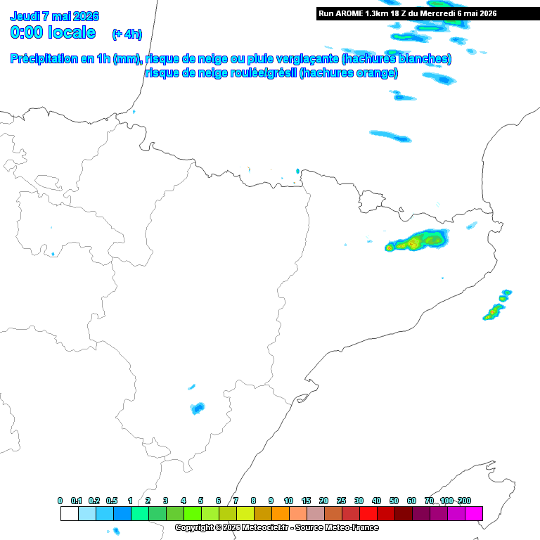 Animación evolución de las precipitaciones previstas en La Rioja