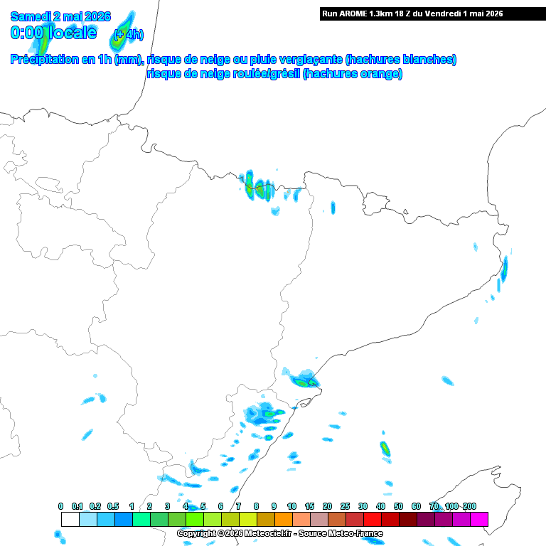 Animación evolución de las precipitaciones previstas en La Rioja