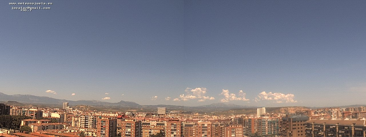 Imagen WEBCAM Logroño Despejado con alguna nube de evolución