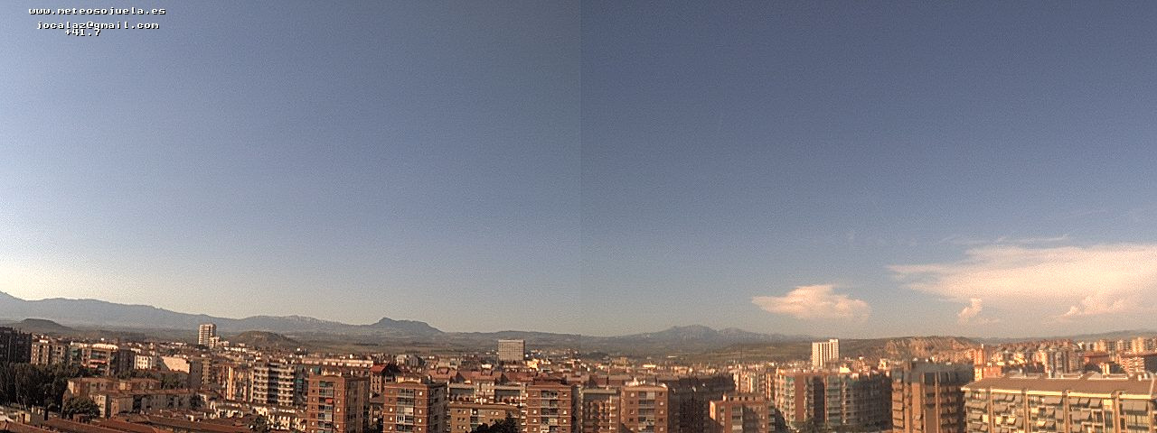 Imagen WEBCAM Logroño Despejado con alguna nube de evolución