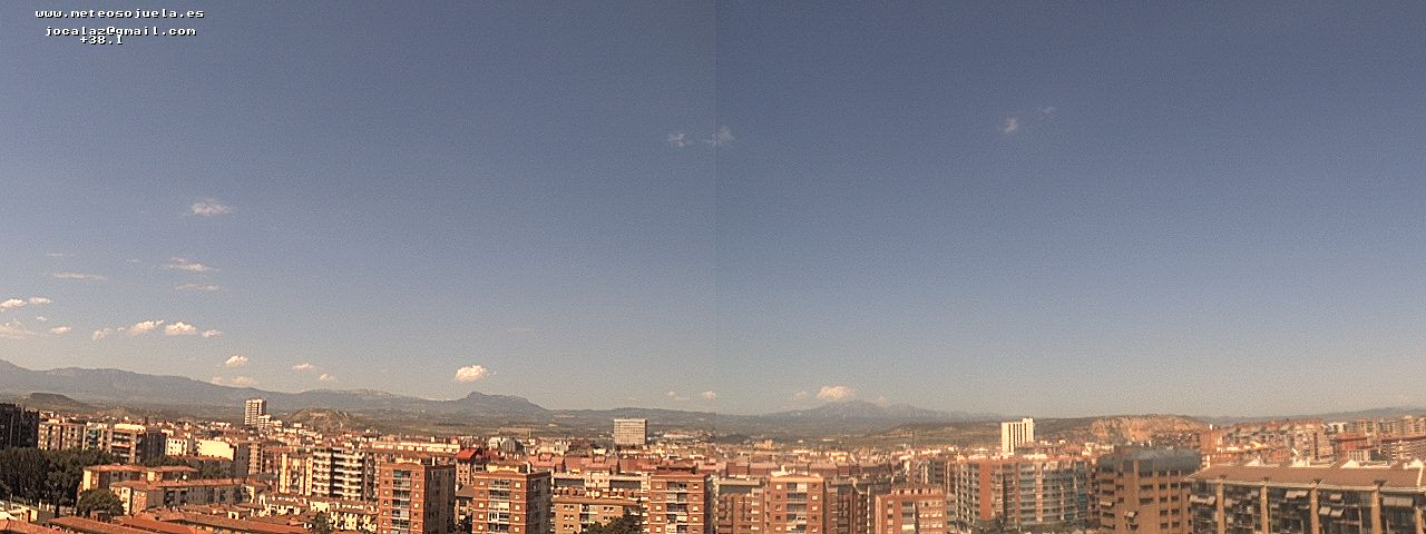 Imagen WEBCAM Logroño Despejado con alguna nube de evolución