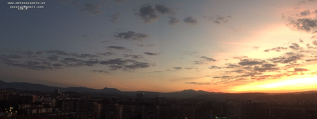 Imagen WEBCAM Logroño Despejado con alguna nube de media alta