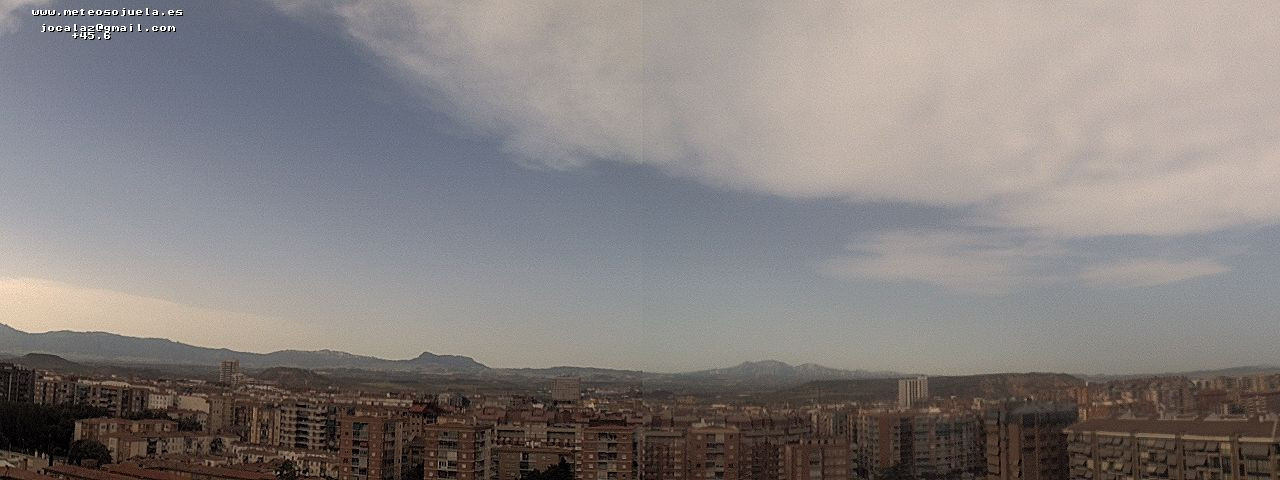 Imagen WEBCAM Logroño Despejado con nubes procedentes de la disipación de las tormentas
