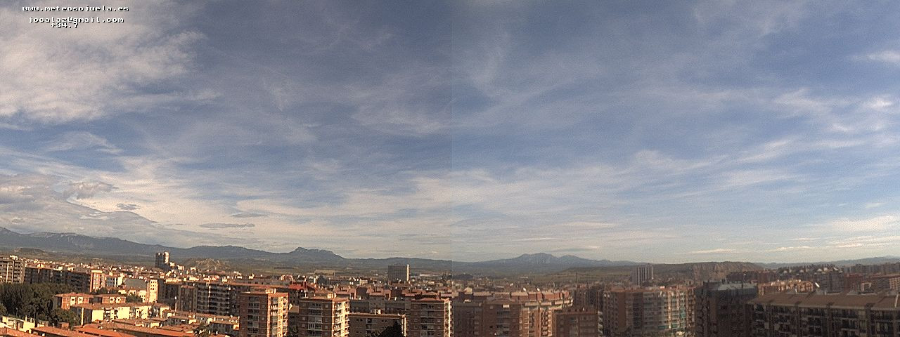 Imagen WEBCAM Logroño Frente en frontolisis. Nubes medias y altas, con claros