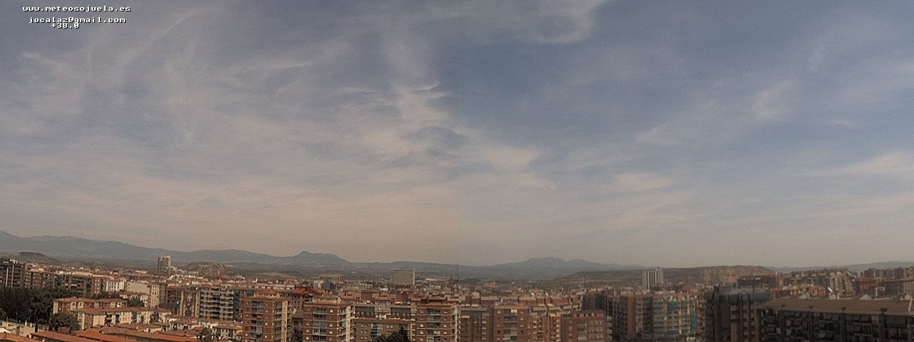 Imagen WEBCAM Logroño Nubes Altas Cirrus