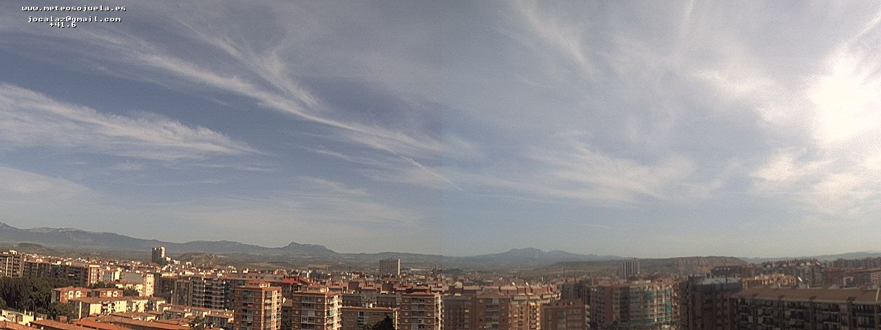 Imagen WEBCAM Logroño Nubes Altas Cirrus