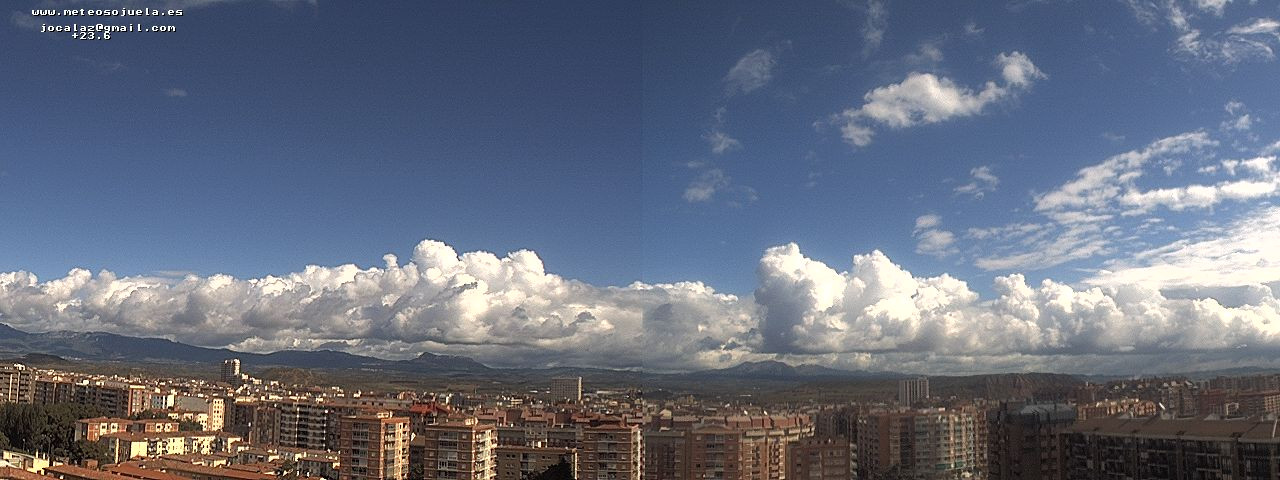 Imagen WEBCAM Logroño Nubosidad de evolución y tormentas