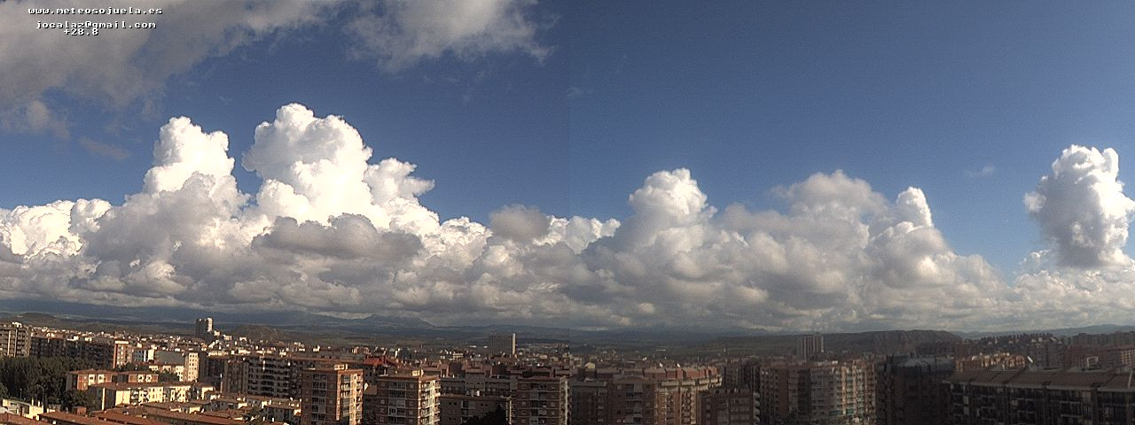 Imagen WEBCAM Logroño Nubosidad de evolución y tormentas