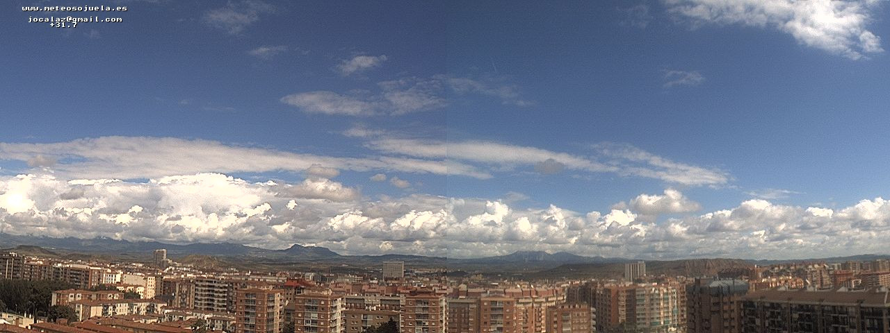 Imagen WEBCAM Logroño Poco nuboso con nubes de evolución