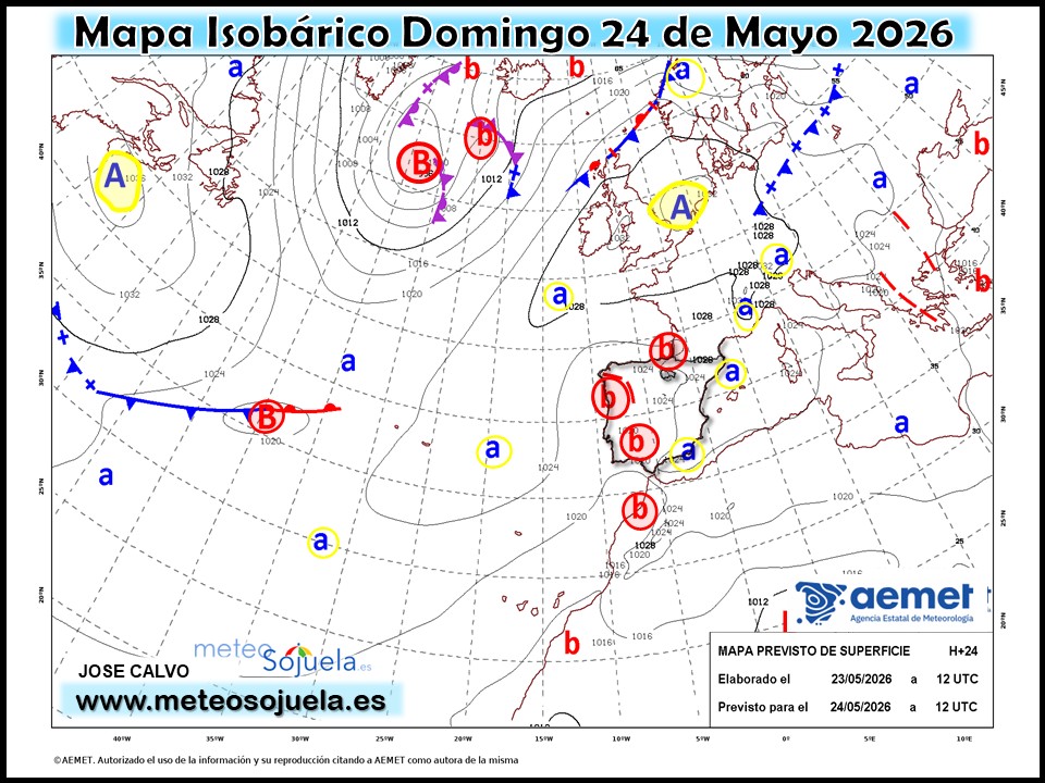 Mapa Isobárico La Rioja. Meteosojuela