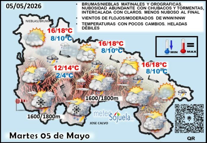 Mapa del tiempo en La Rioja. Meteosojuela Mapa del tiempo en La Rioja. Meteosojuela