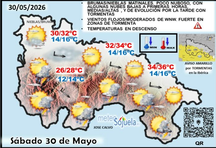 Mapa del tiempo en La Rioja. Meteosojuela Mapa del tiempo en La Rioja. Meteosojuela