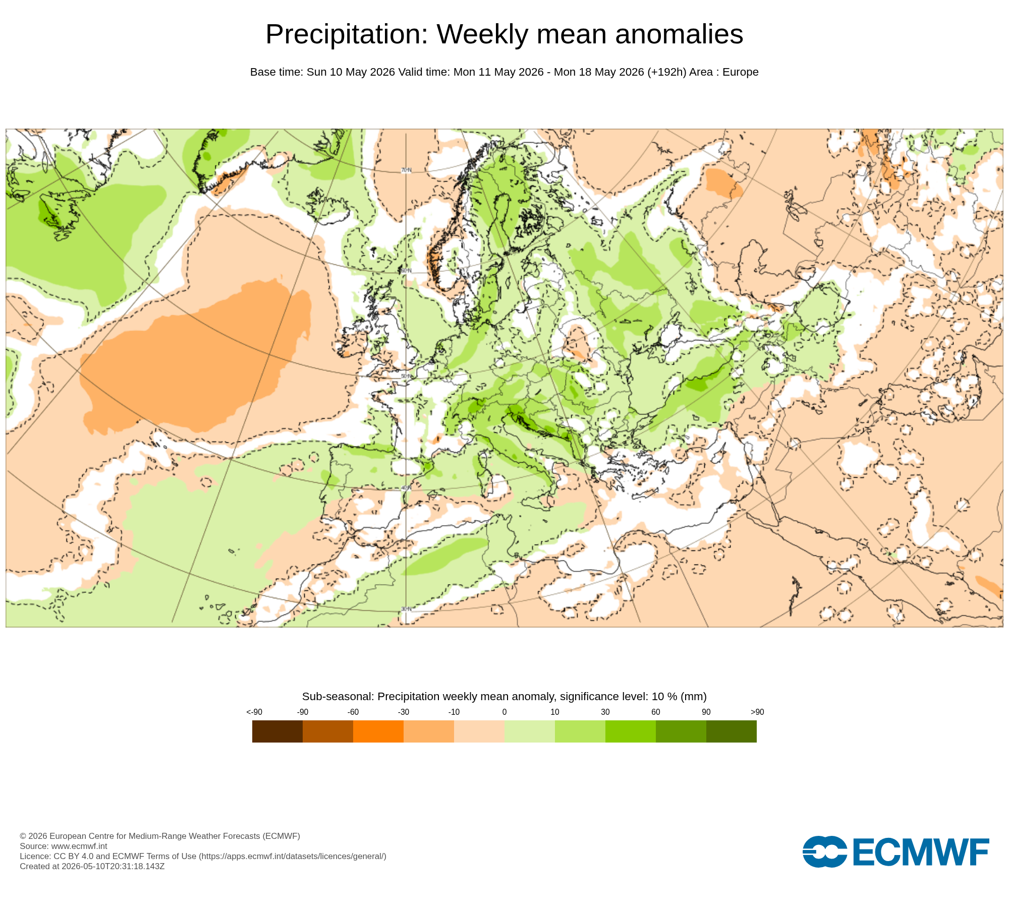 Modelos de Precipitación Mayo 2ªsemana ECMWF .Meteosojuela La Rioja