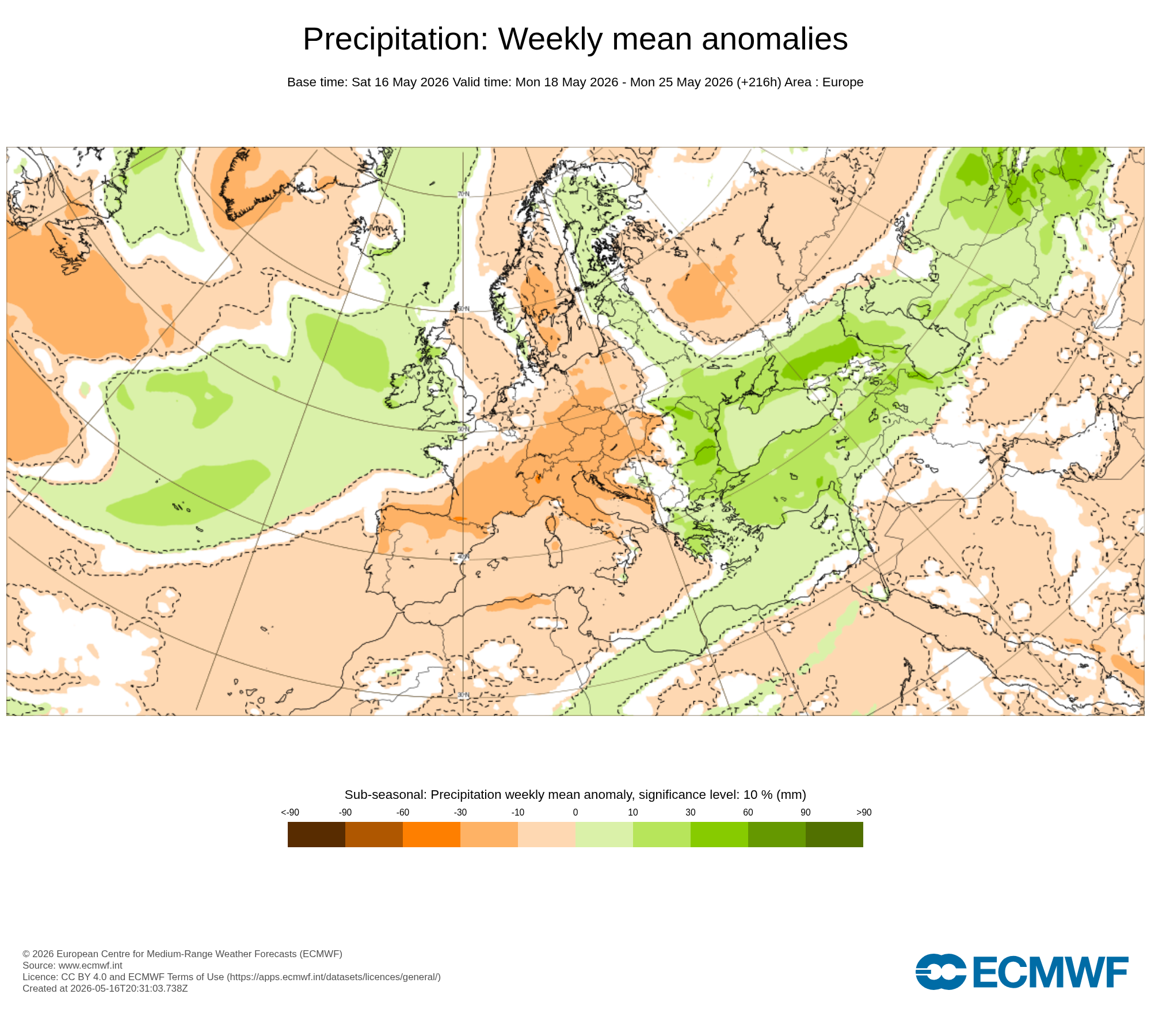 Modelos de Precipitación Mayo 3ªsemana ECMWF .Meteosojuela La Rioja