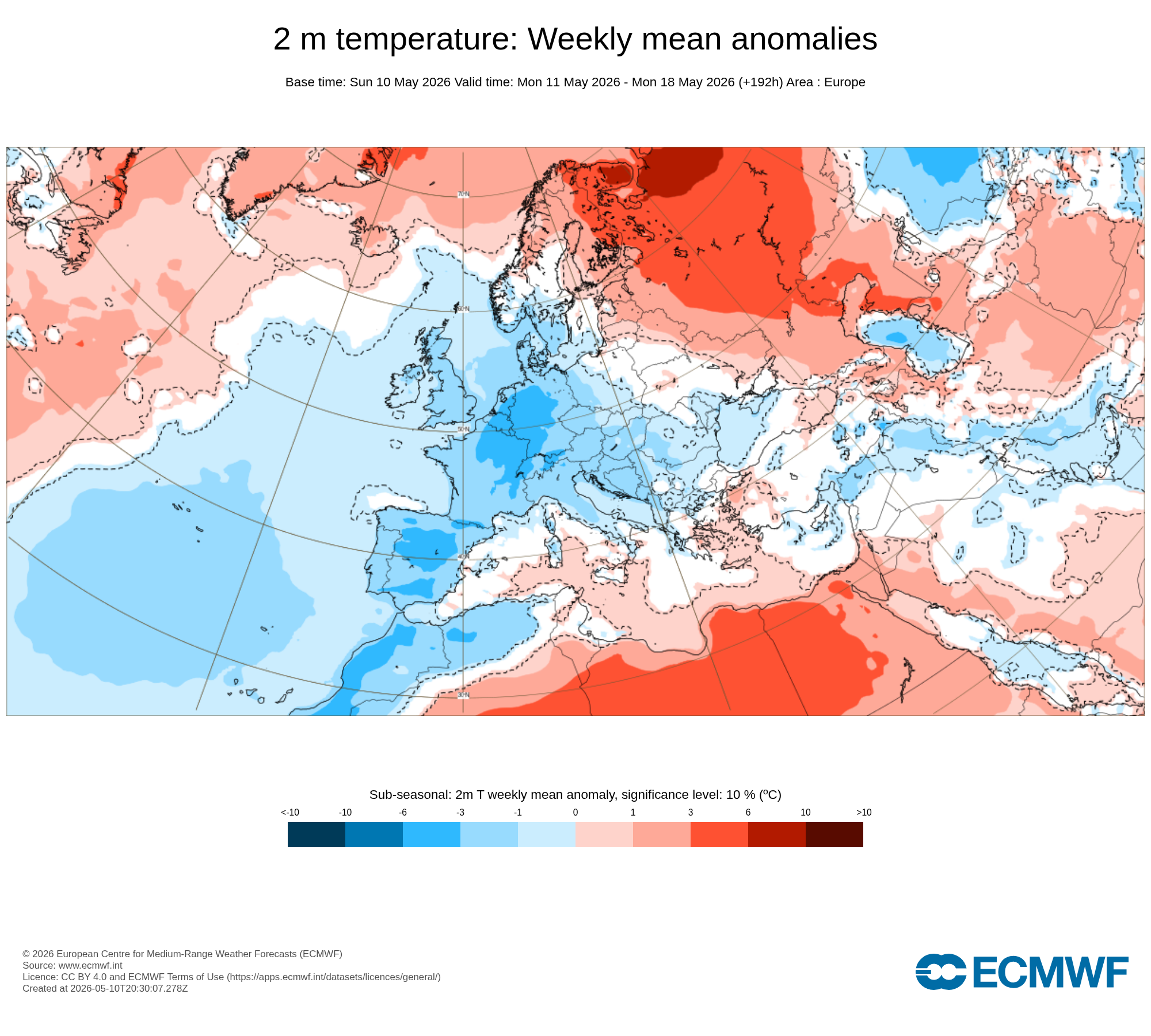 Modelos de Temperaturas Mayo 2ªsemana ECMWF .Meteosojuela La Rioja