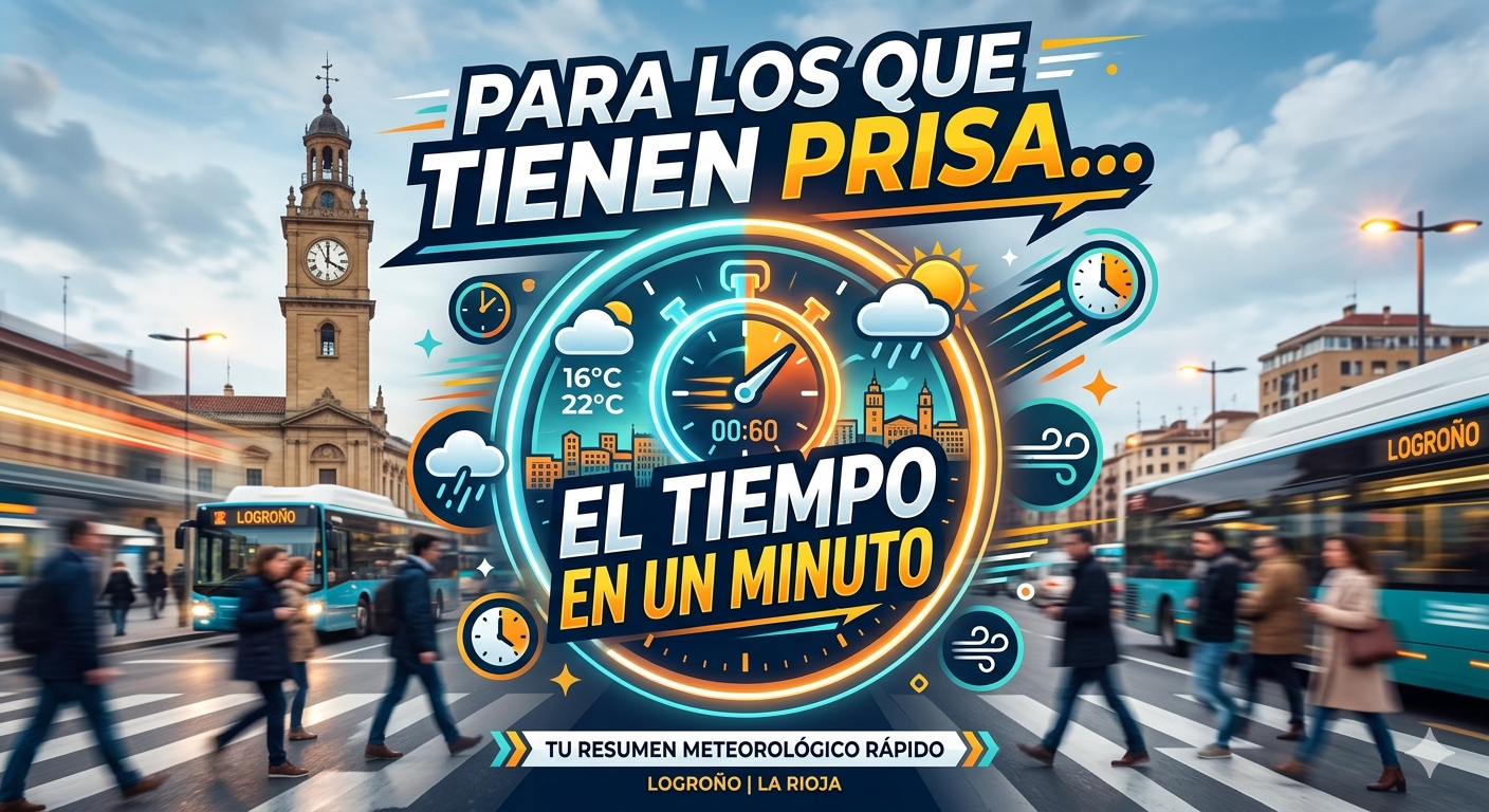 Para los que tienen prisa. El tiempo en un minuto