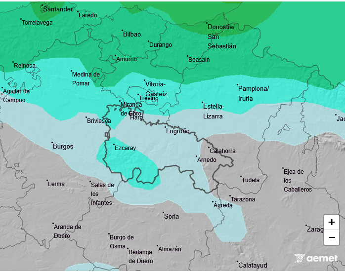 Precipitación Media según AEMET 06