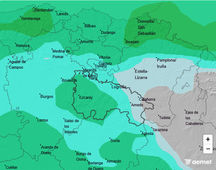 Precipitación Media según AEMET 13