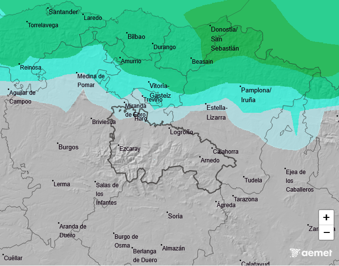 Precipitación Media según AEMET 16