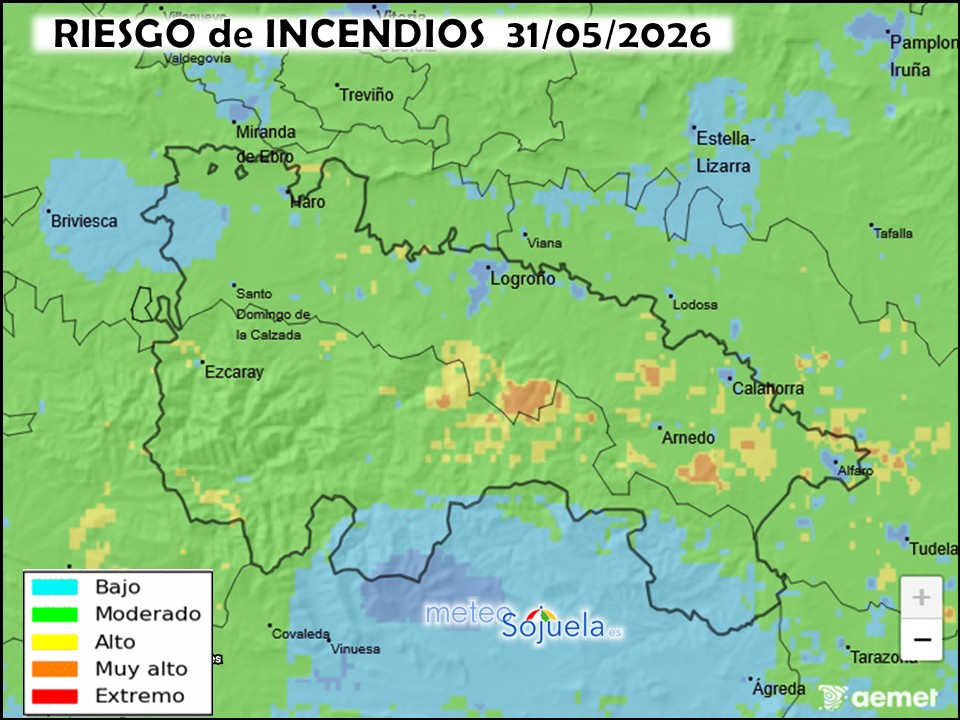 Riesgo de Incendios en La Rioja