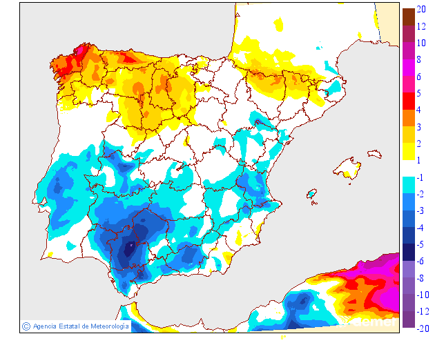Variación de temperaturas máximas AEMET Meteosojuela 09