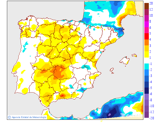 Variación de temperaturas máximas AEMET Meteosojuela 11