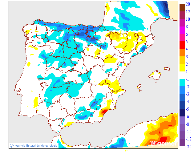 Variación de temperaturas máximas AEMET Meteosojuela 12