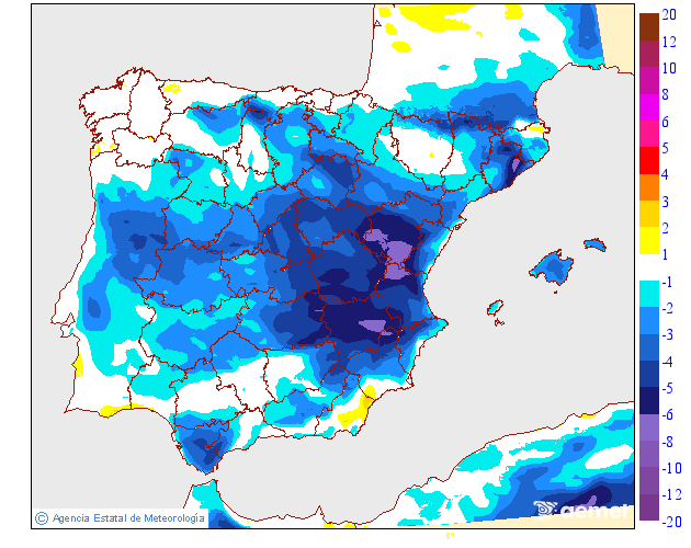 Variación de temperaturas máximas AEMET Meteosojuela 15