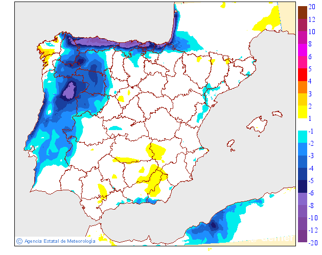 Variación de temperaturas máximas AEMET Meteosojuela 23