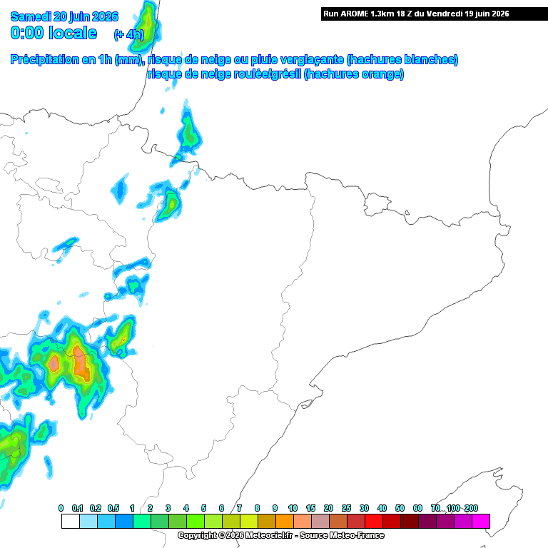 Animación evolución de las precipitaciones previstas en La Rioja