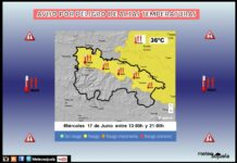 Aviso Amarillo por Altas Temperaturas AEMET 17