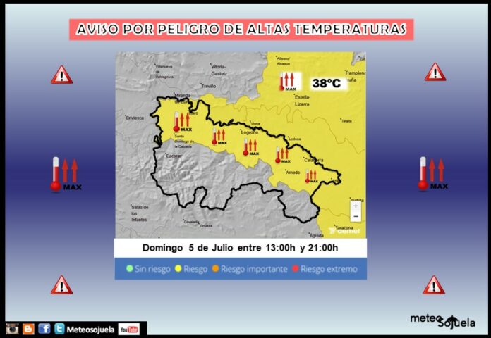 Aviso Amarillo por Altas temperaturas en la Ribera AEMET Aviso Amarillo por Altas temperaturas en la Ribera AEMET