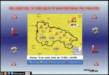 Avisos Amarillos por Tormentas y Altas Temperaturas. 19, 20 y 21 de Junio Aviso Amarillo por Tormentas y Altas Temperaturas AEMET 19