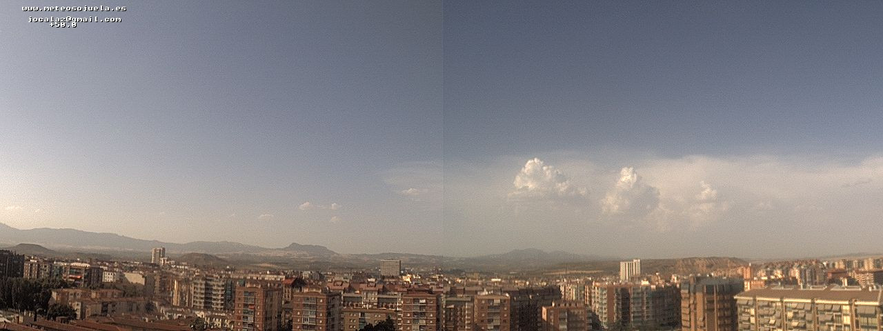 Imagen WEBCAM Logroño Calima y nubes de evolución