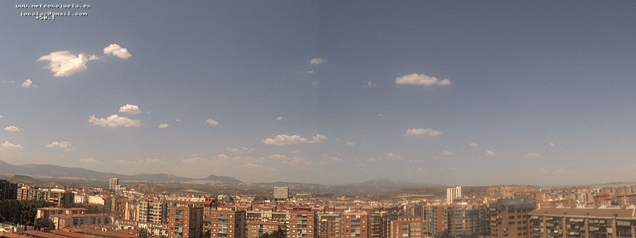 Imagen WEBCAM Logroño Calima y nubes diispersas