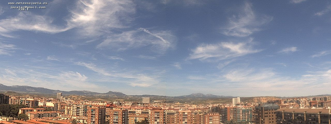 Imagen WEBCAM Logroño Nubes Altas Cirrus