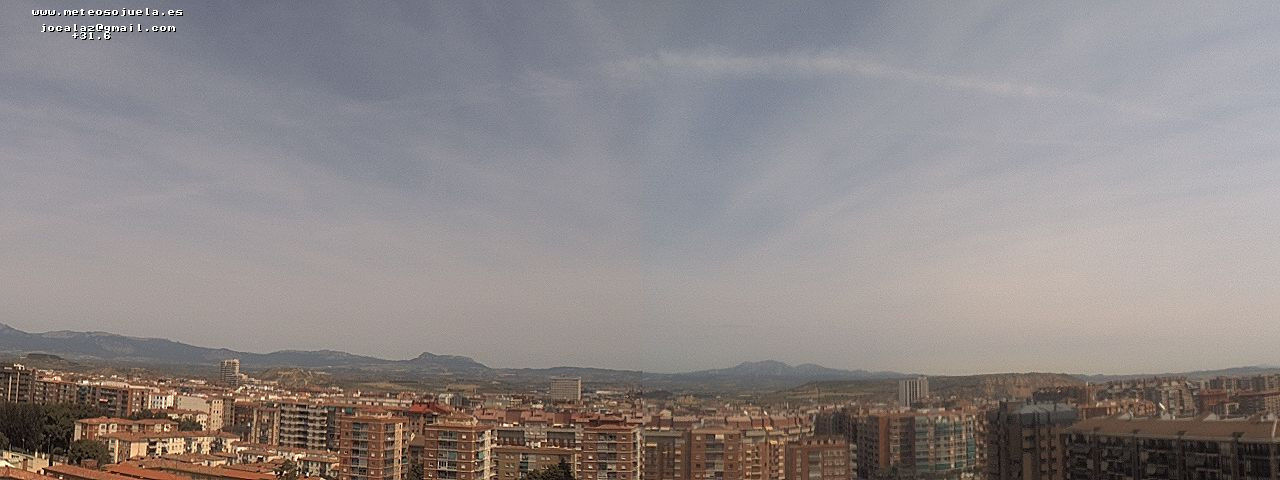 Imagen WEBCAM Logroño Nubes Altas Cirrus
