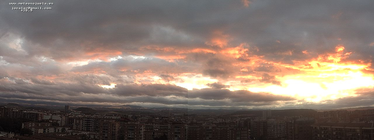 Imagen WEBCAM Logroño Nubes bajas al amanecer