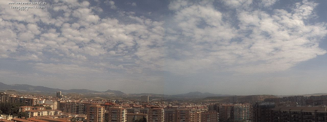 Imagen WEBCAM Logroño Nubes medias prefrontales