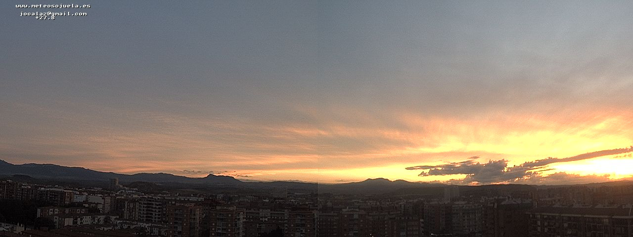 Imagen WEBCAM Logroño Nubes y claros al amanecer