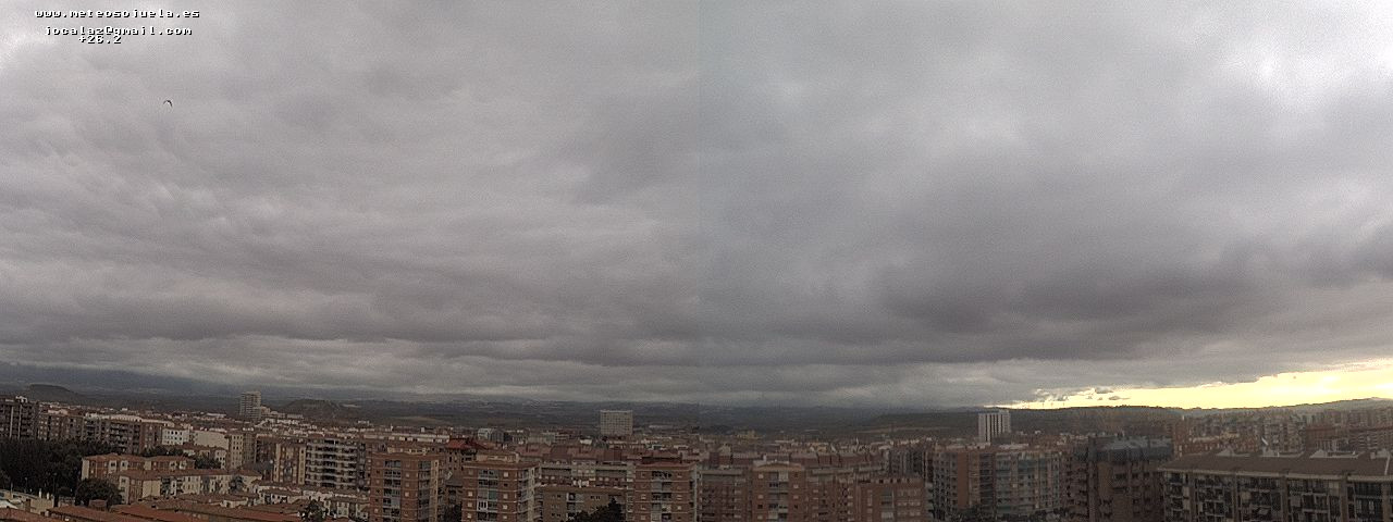 Imagen WEBCAM Logroño Nuboso y barra de cierzo