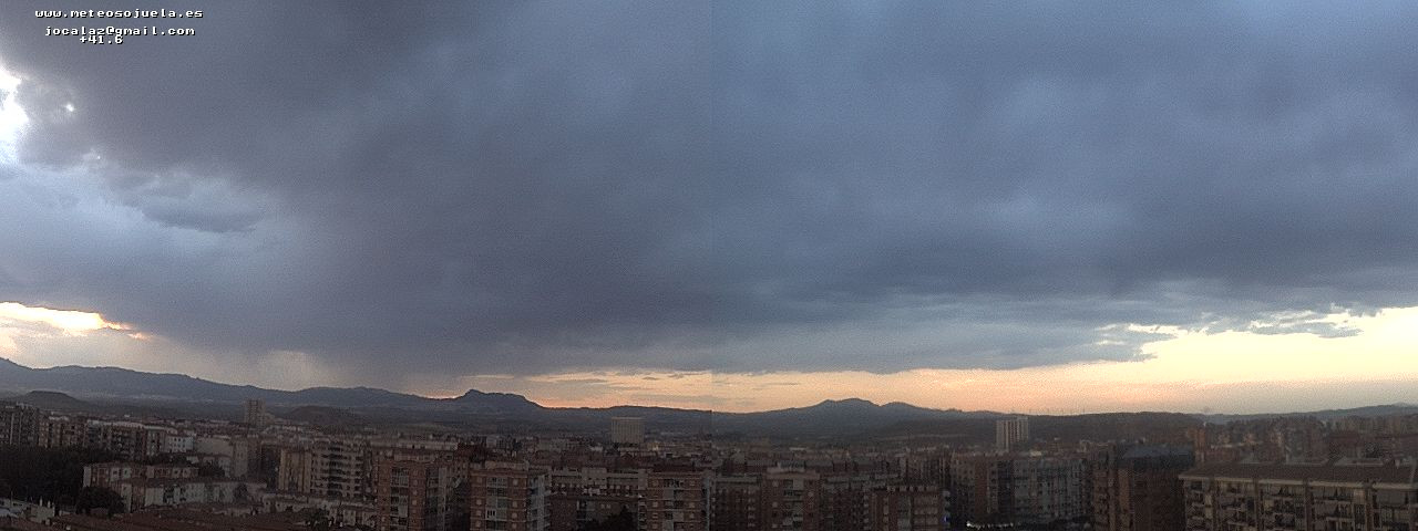 Imagen WEBCAM Logroño Tormentas al atardecer